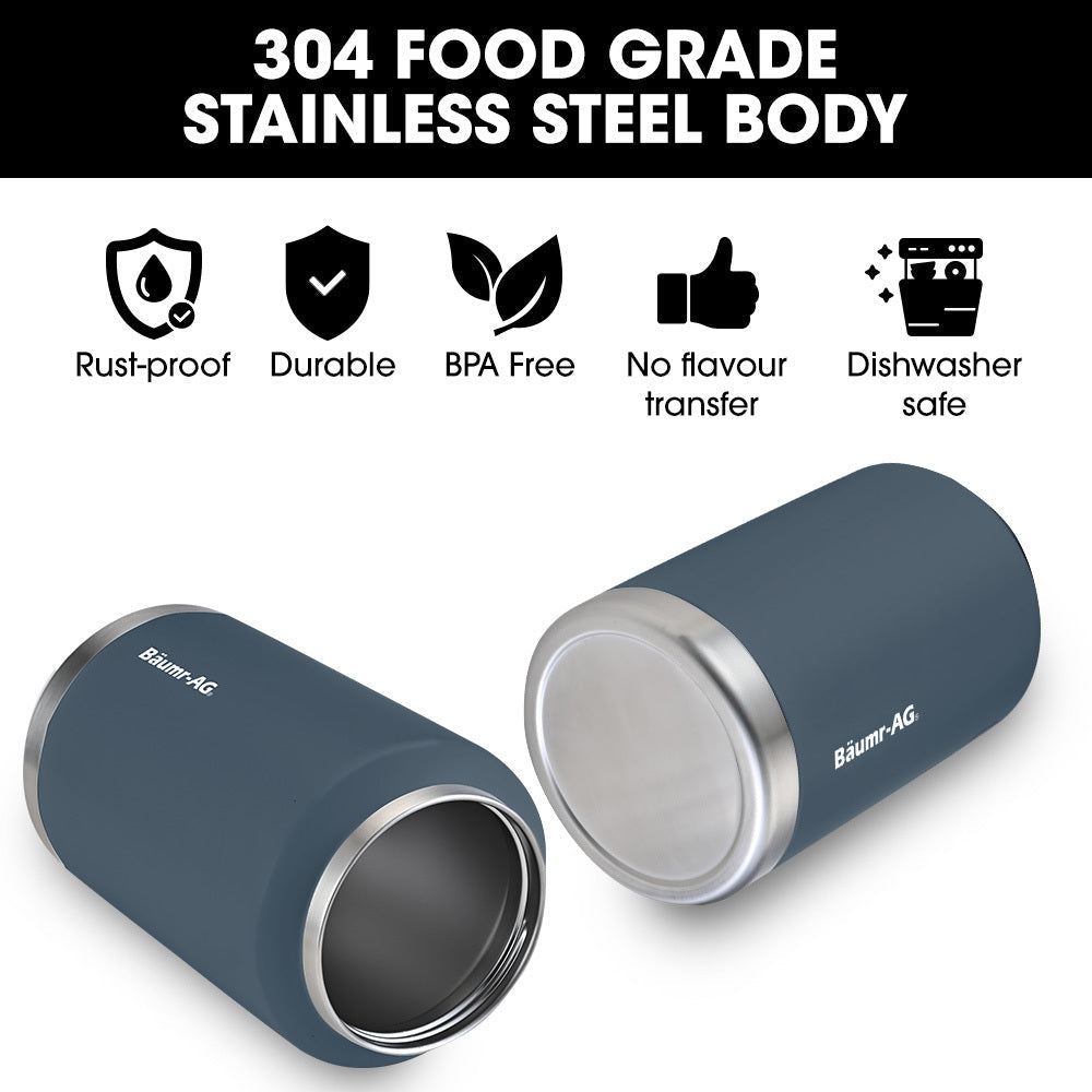 NNEMB 3.8L Double Wall Insulated Stainless Steel Water Bottle, Drink Jug with Handle, Blue