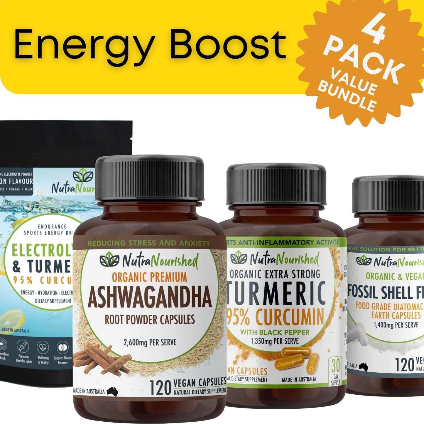 Super Energy & Health Boost Value Pack | Nutra Nourished