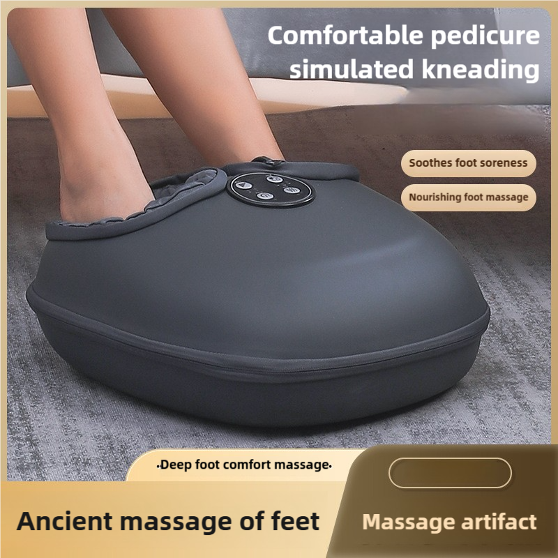 NNEDSZ Compact Foot Massager with Heat and Timer - Deep Kneading Therapy