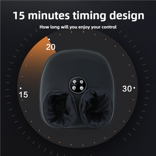 NNEDSZ Compact Foot Massager with Heat and Timer - Deep Kneading Therapy