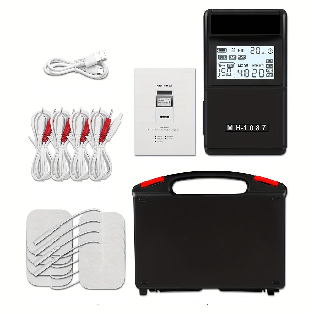 NNETM Digital 4-Channel TENS EMS Muscle Stimulator