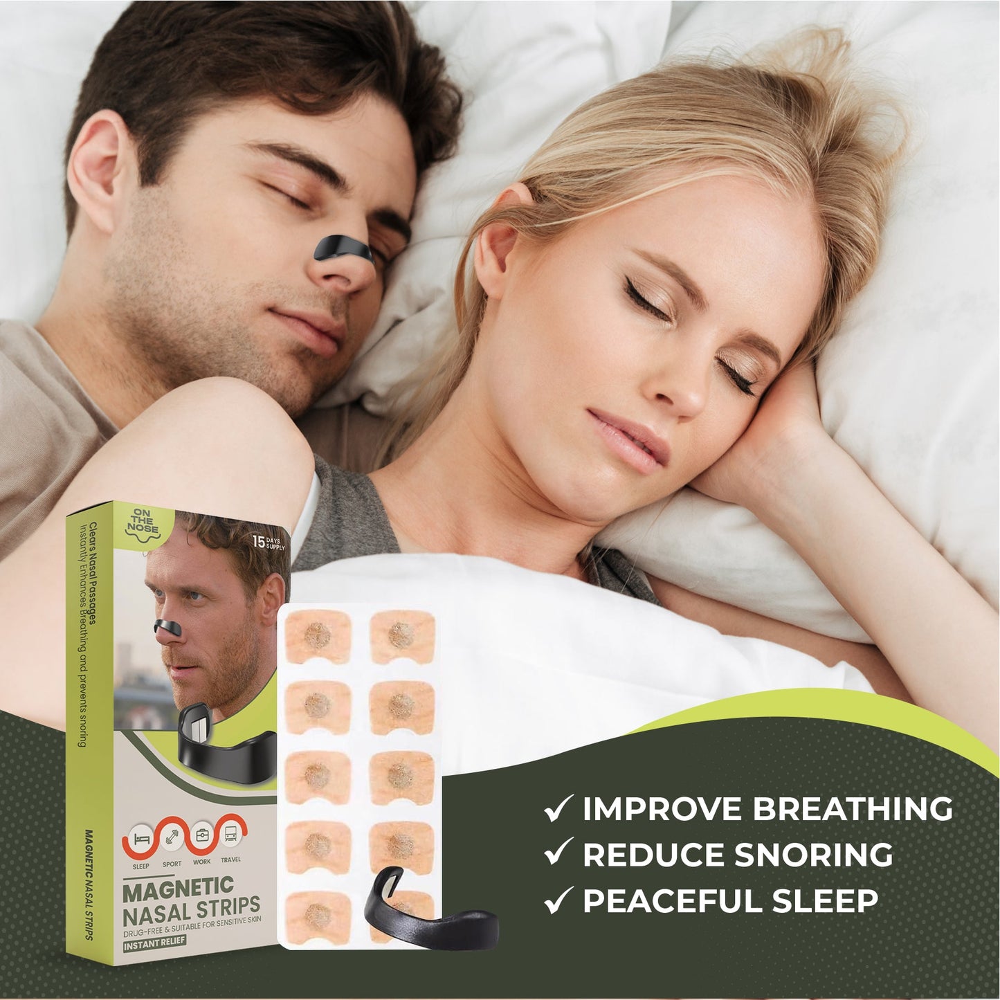 Magnetic Nasal Strips